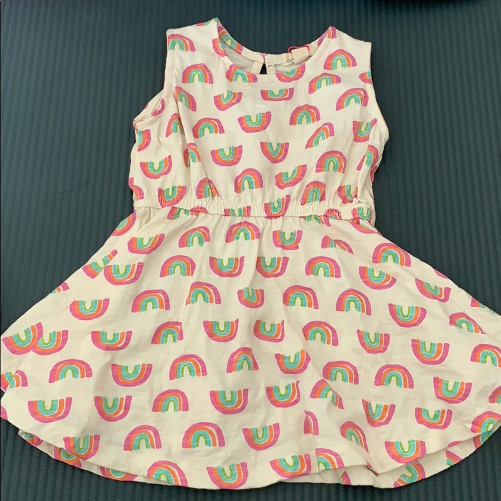 Rainbow cotton dress. 18m